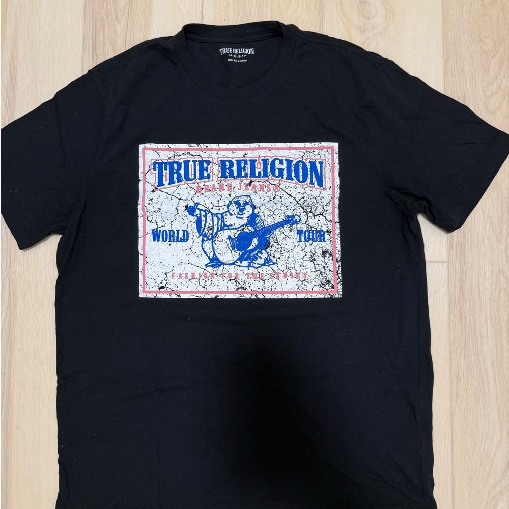 True Religion Black Graphic Tee